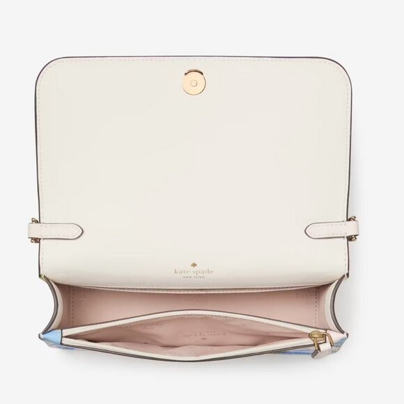 Kate Spade Madison Floral Festival Willow Mini Convertible Crossbody Cream Multi - Picture 5 of 6